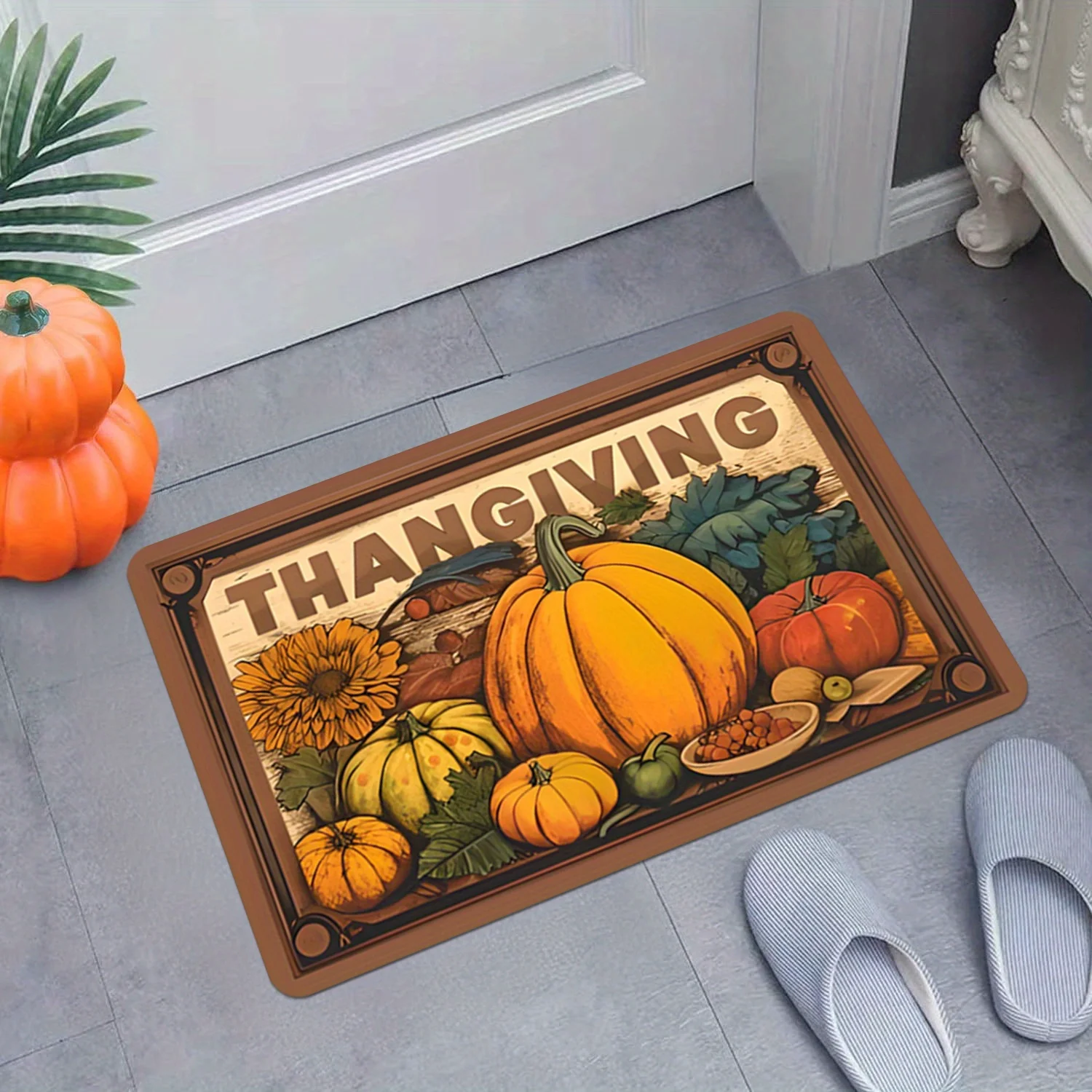 

Антискользящий ковер из полиэстера для двери