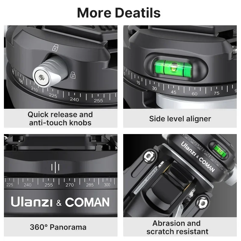 Ulanzi X Coman Zero F38 Штатив для видеокамеры из углеродного волокна съемки фильмов