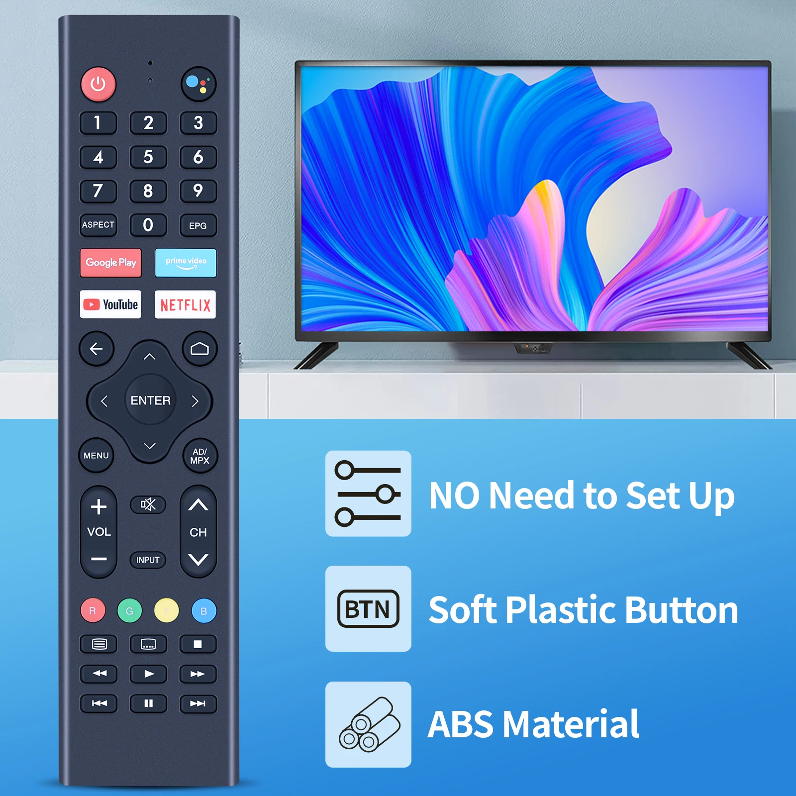 Пульт дистанционного управления RC-AD03 для телевизора ACONATIC