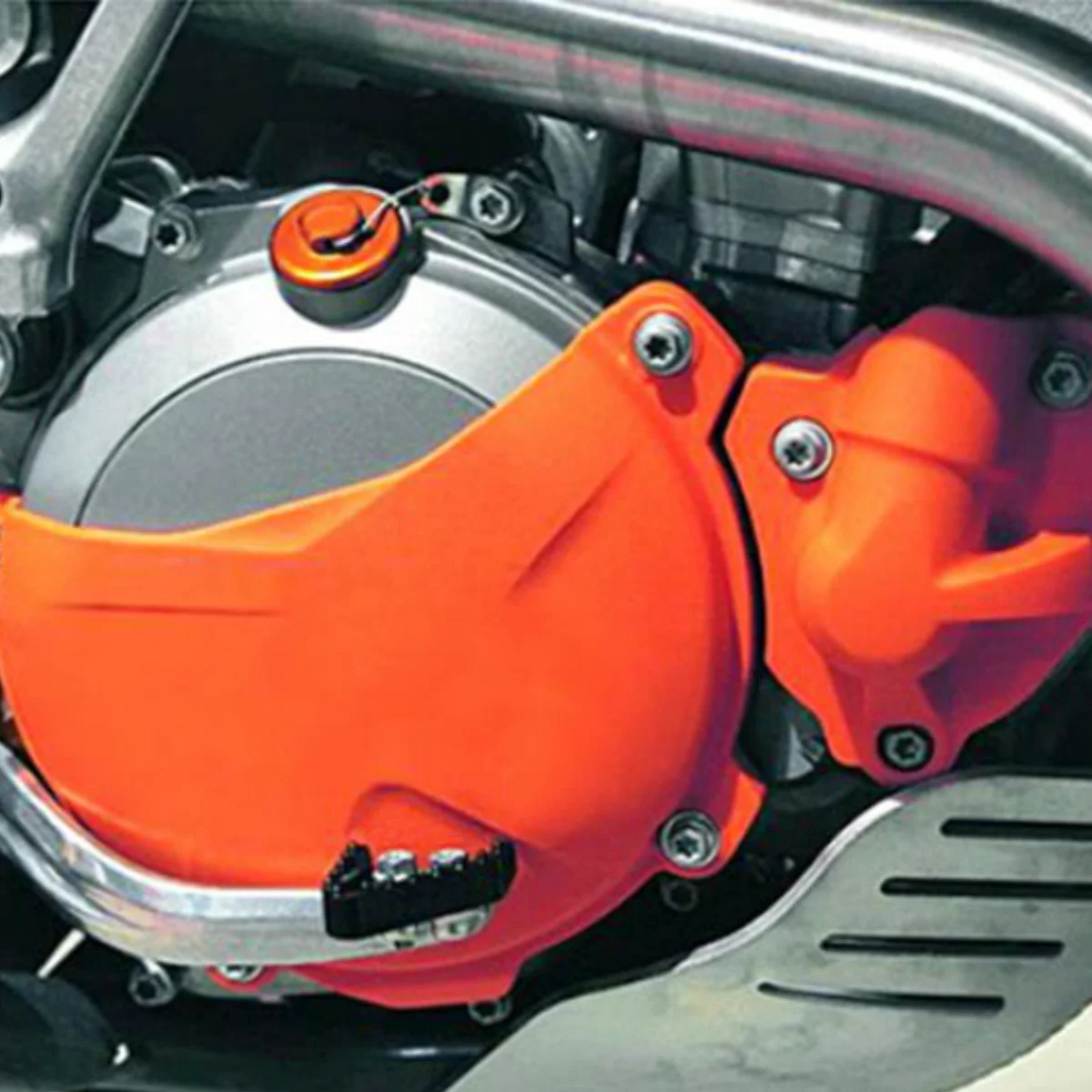 Фото Защита двигателя и крышка водяного насоса для мотоциклов KTM 2011-2016 Moto SXF EXCF SIX DAYS XCF XCFW SXF 250 350 Dirt Bike FREERIDE №2