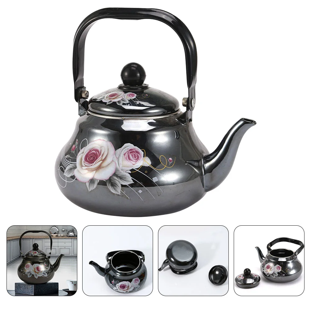 

Teakettle Unique Tea Kettle Enamel Kettle Portable Cooking Stove Tea Pots Tea House Teapot Kettle Induction Cooktop