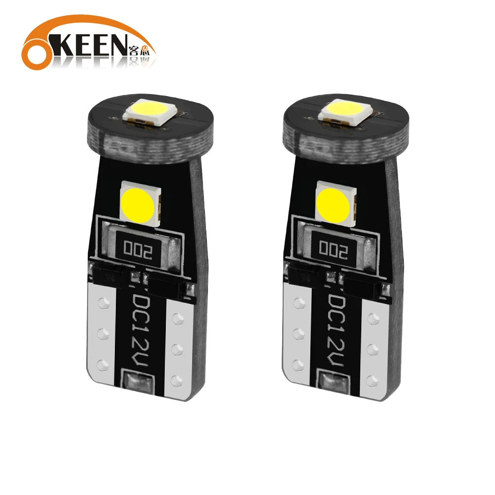 Автомобильные светодиодные лампы Canbus T10 LED W5W DRL 3030 3SMD 194 168 подсветка для чтения в