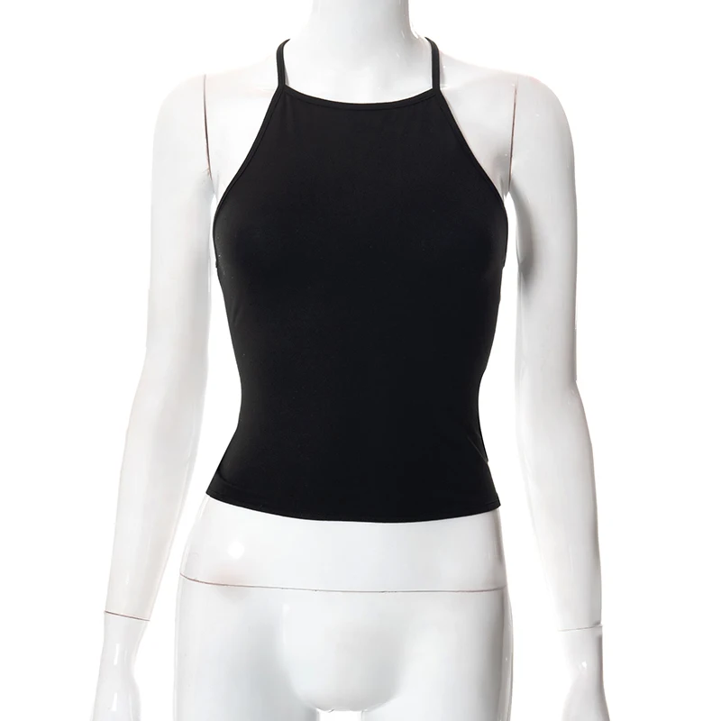 Летний пикантный бандажный кроп-топ с открытой спиной шикарный Женский