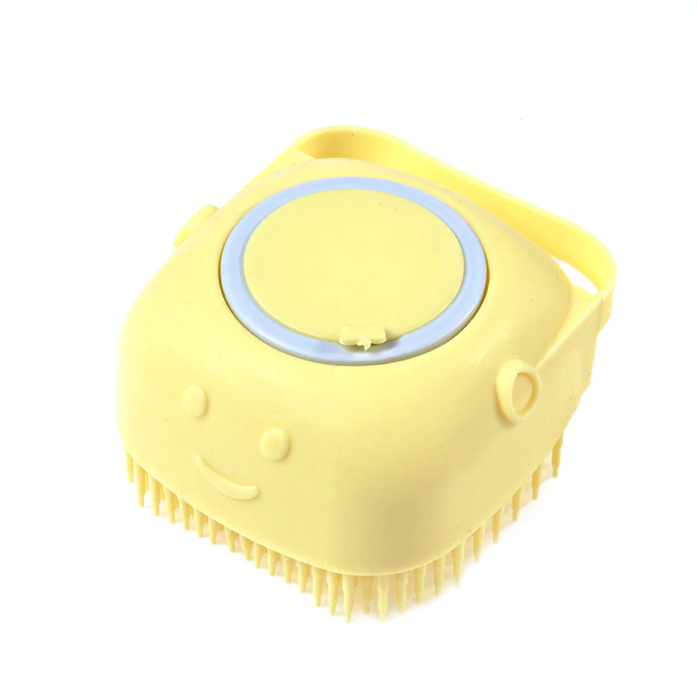 

Bath Brush Massage Gloves Soft Safety Silicone Comb with Shampoo Box Pet Dog Brush Children Bath