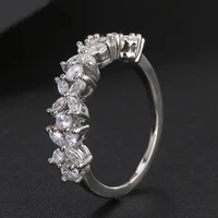 vintage fashion cubic zirconia ring dazzling plant leaves rings for women rings fashion jewelry 2022 anillos mujer