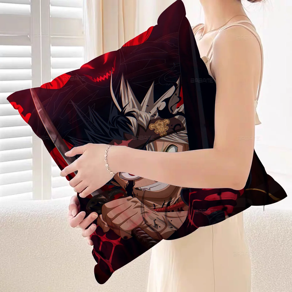 Наволочки с черным клевером мультяшный диван декоративный домашний