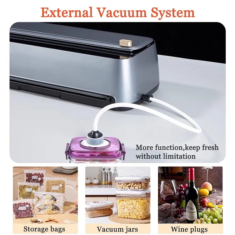 Вакуумный упаковщик 2 насоса 85 кПа полностью 8-в-1 автоматический пищевых