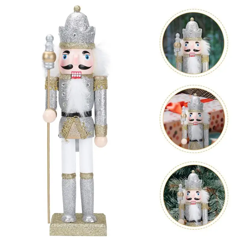 

1Pc Nutcracker Doll Soldier Toy Christmas Holidaydecoration Nutcracker Puppets Children'S Christmas Gift Holiday Adornment Craft