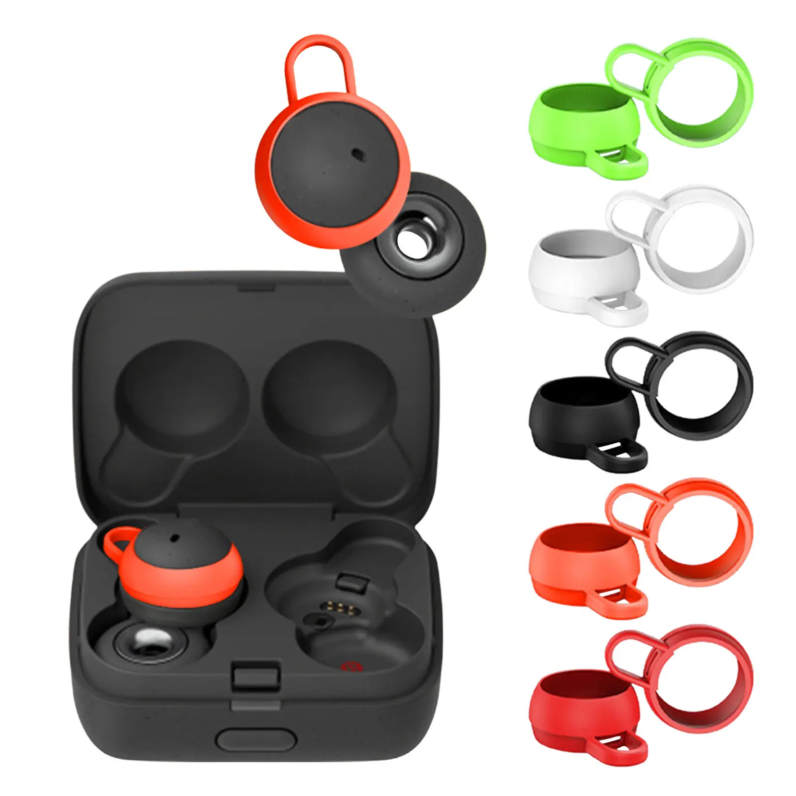 

5 Pairs Silicone Wireless Earbud Compatible For SonyLinkBuds Headphone Earplugs Accessories Anti-slip Noise Reduction Ear Caps