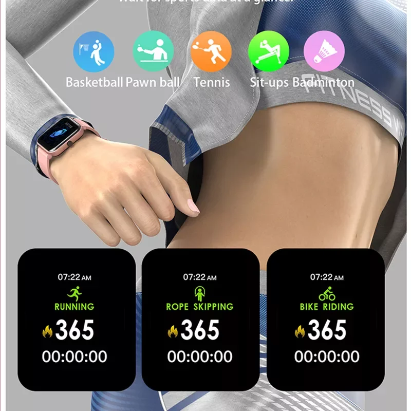 

2022 New Women Bluetooth Calling Smart Watch Heart Rate Blood Pressure Monitoring Smartatches IP67 Waterproof Sports Smartwatch