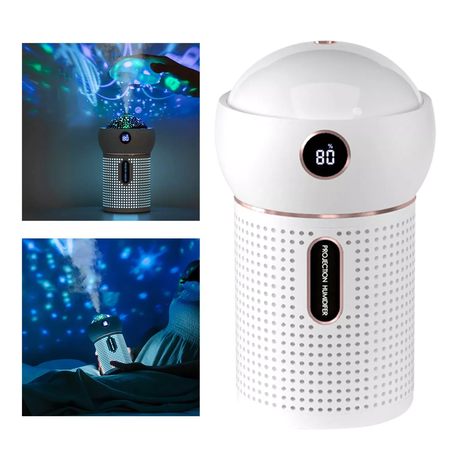 

NEW2023 3 in 1 Night Lamp And Nightlight Oil Diffuser Humidifier for Kids Room Gift 630ml