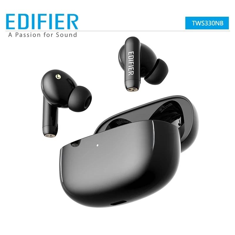 

EDIFIER TWS330NB Wireless Earphones TWS Earbud Bluetooth 5.0 Hybrid ANC Active Noise Cancelling,Quick Charging,AI Call Reduction