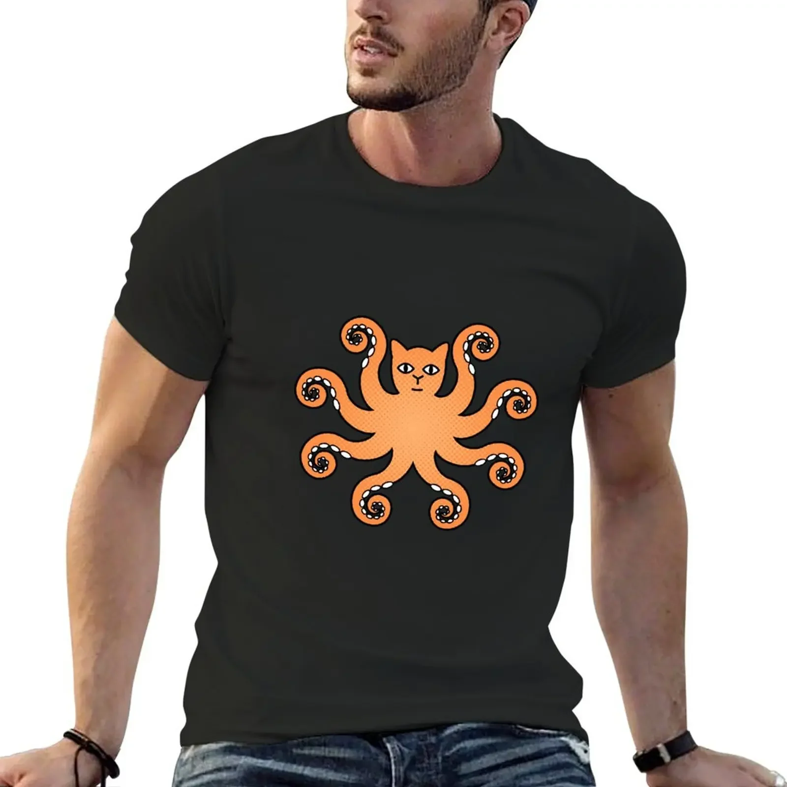 Футболка Octopussy для мальчиков возвышенная мужская футболка с животным принтом