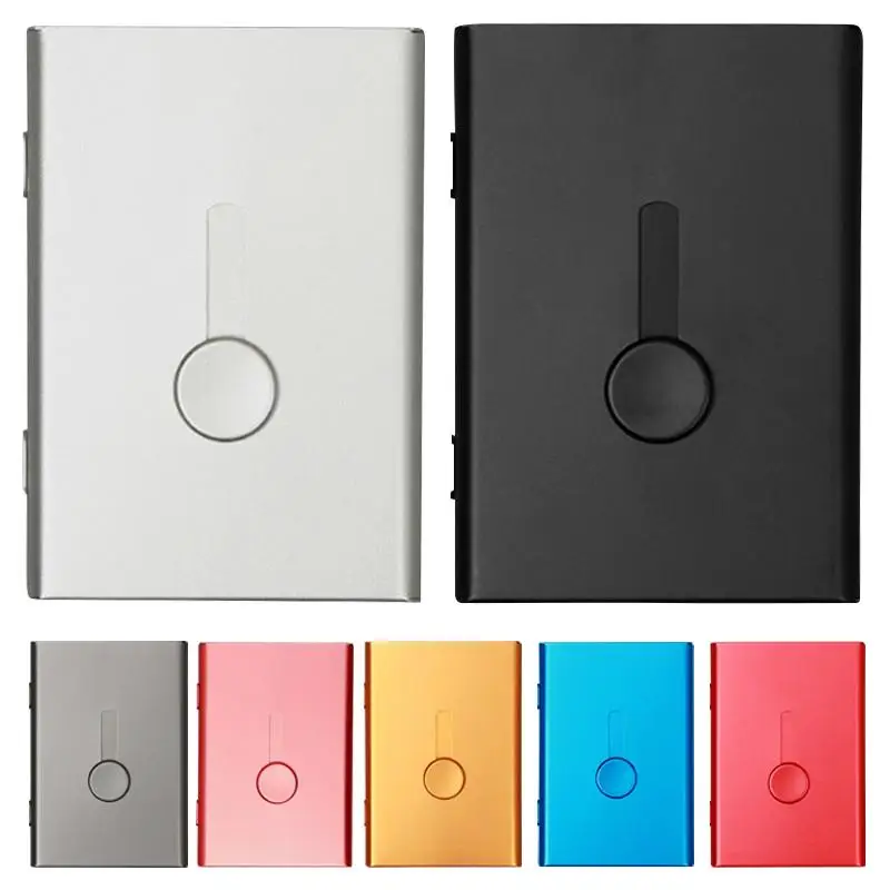 

Business Card Holder Bank Card Membership Card Package Metal Ultra Thin Business Packaging Organizer