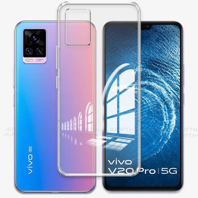 VivoS7 t a Funda Задняя крышка для Vivo S7 V2020A Прозрачный силиконовый мягкий чехол телефона