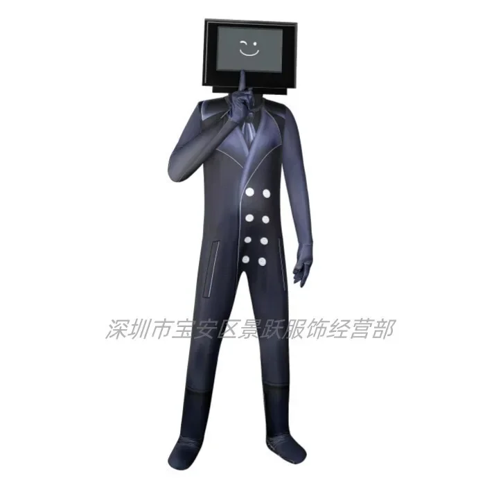 Фото Костюм на Хэллоуин для мальчиков Skibidi Туалет Косплей Боди TV Man Camera Man Game Skibidi Dop Yes Yes Карнавальные вечерние комбинезоны №4