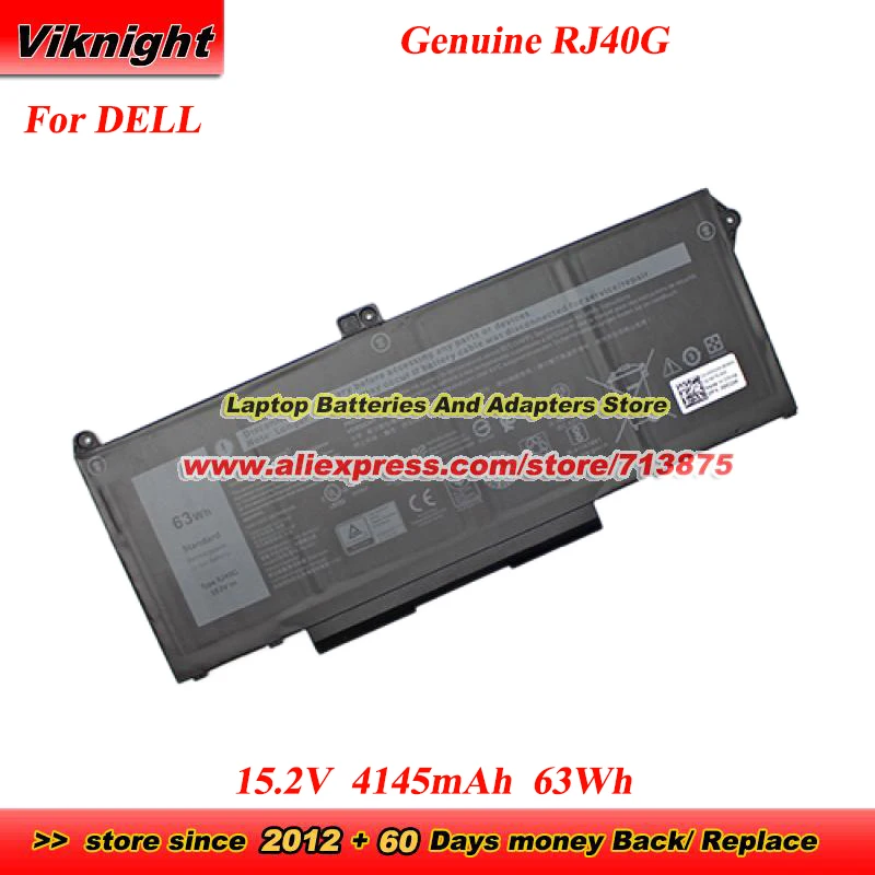 Оригинальный аккумулятор RJ40G 075X16 для Dell Latitude 14 5420 CHKFM FDTCY XPC5H 15 5520 39V1H Precision 3560 3H45Y 4MTF7