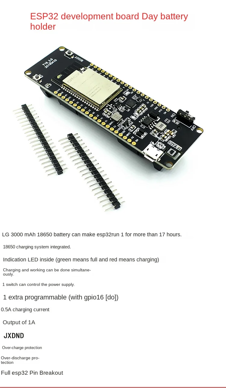 TTGO T-Energy T18-WiFi и Bluetooth модуль 18650 Battery ESP32 WROVER Development Board