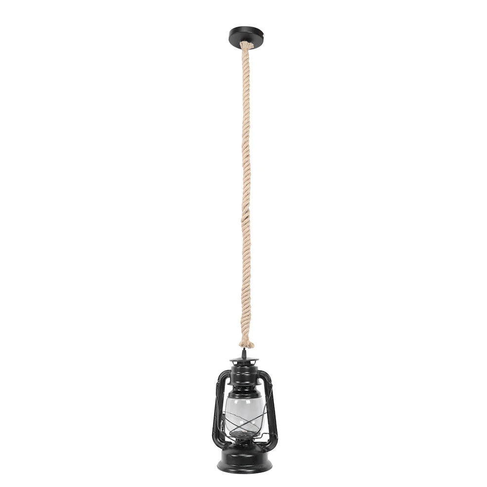 

Retro Vintage Rope Hanging LED Lantern Pendant Light for Home Bar Shop Decoration 85‑260V