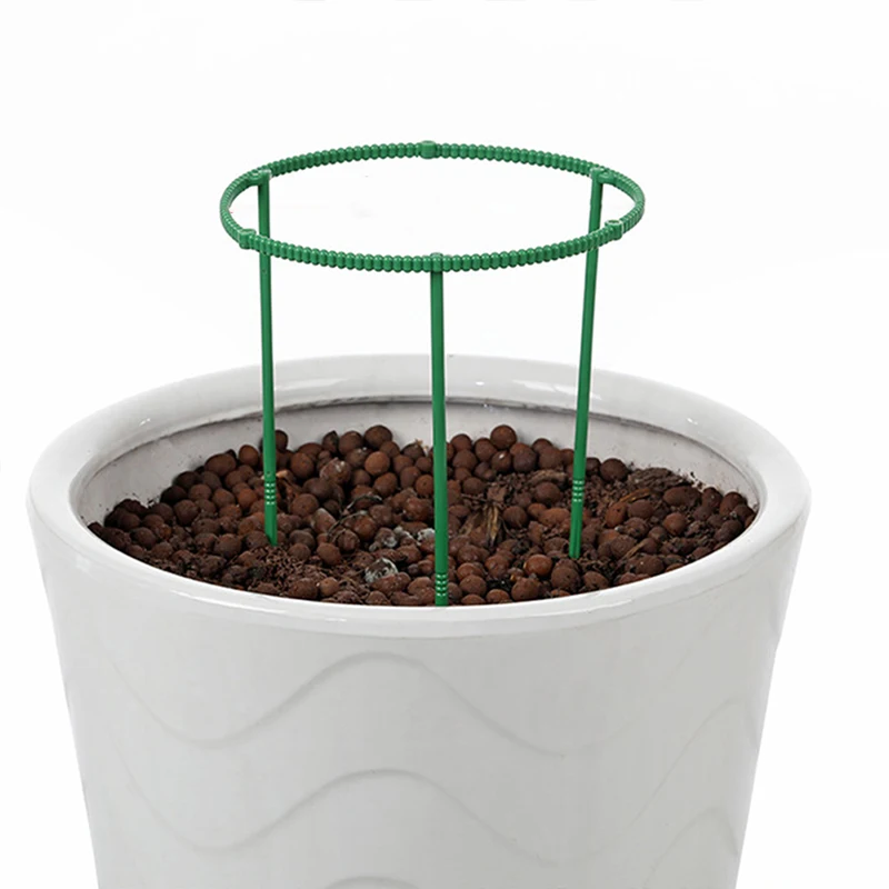 

12pcs Stakes Plant Support Stand Garden Climbing Trellis Flower Stand Cage Greenhouses Arrangement Fixing Rod Holder