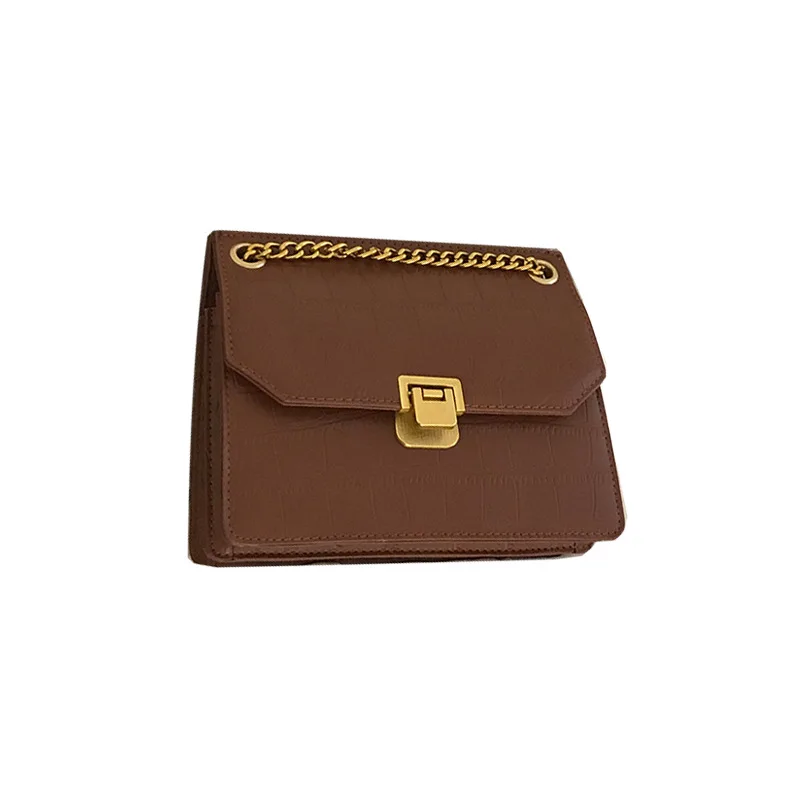 

Texture Small Bag Women 2020 New Tide Web Celebrity Chain Small Bread Joker Niche Design Inclined Shoulder Bag Package