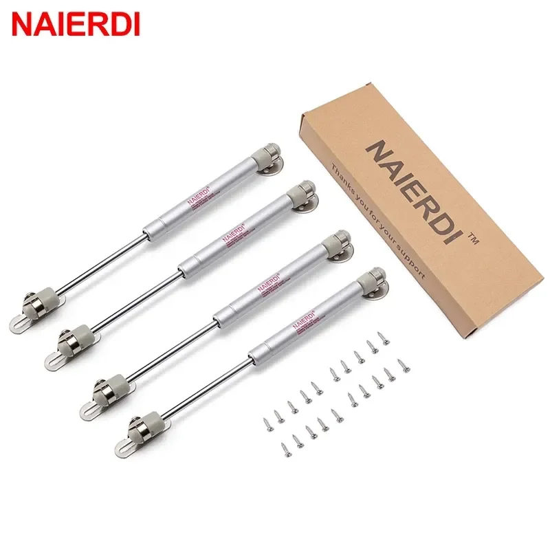 

2023 4PCS NAIERDI Cabinet Door Gas Spring Hinges 6-15KG Kitchen Cupboard Hydraulic Hinge Strut Lid Support Box Furniture Hardwar