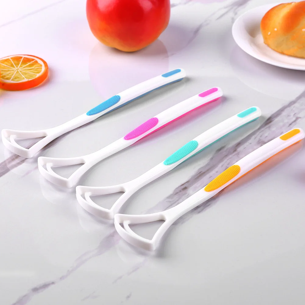 

New Tongue Scraper Cleaner Oral Care Cleaning Tongue Scraper Brush Keep Fresh Breath Tongue Coating Oral Hygiene Care Tools