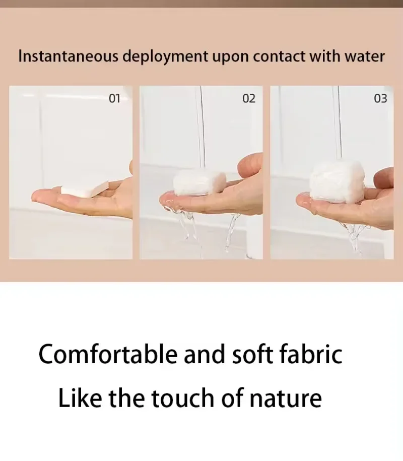 Одноразовое сжатое полотенце из чистого хлопка нетканое полотно дорожная