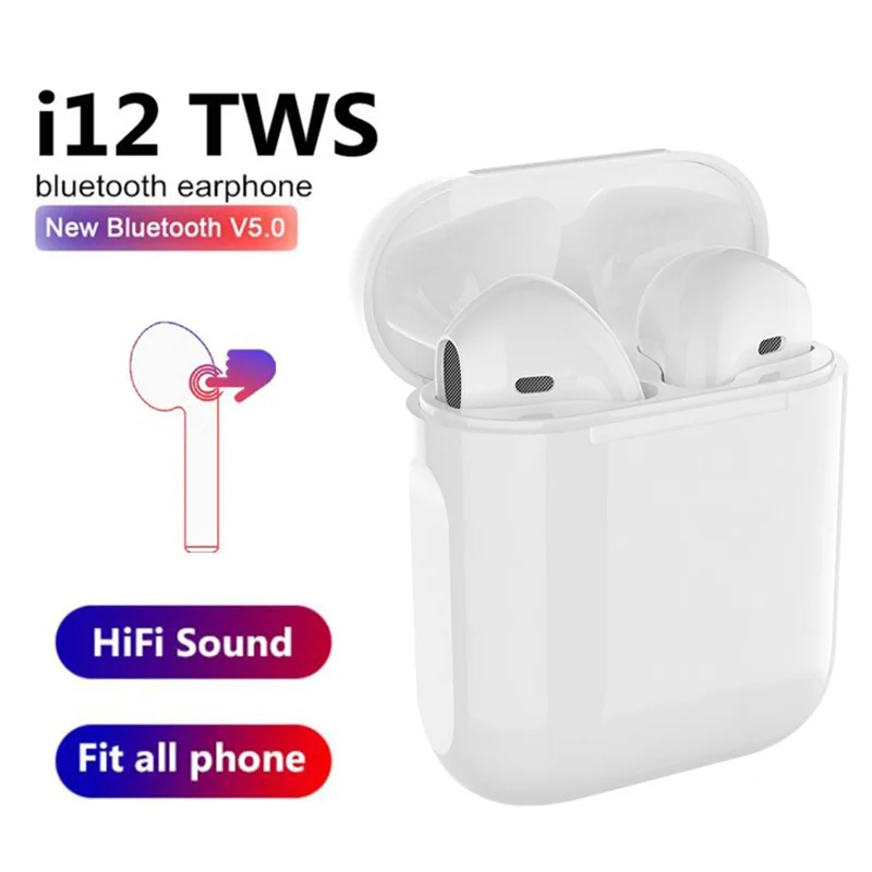 

Original i12 TWS Air Plus Bluetooth 5.0 Super Earbuds MAX Tws Wireless Headphones Headphones Earbuds For Apple Xiaomi Huawei TWS