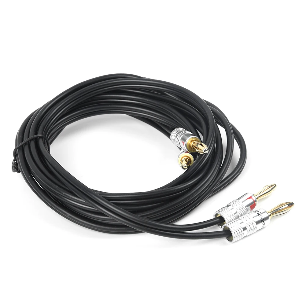 

Cord Cable With Banana Plug Connector Blue 3 meter Speaker Home Electronics