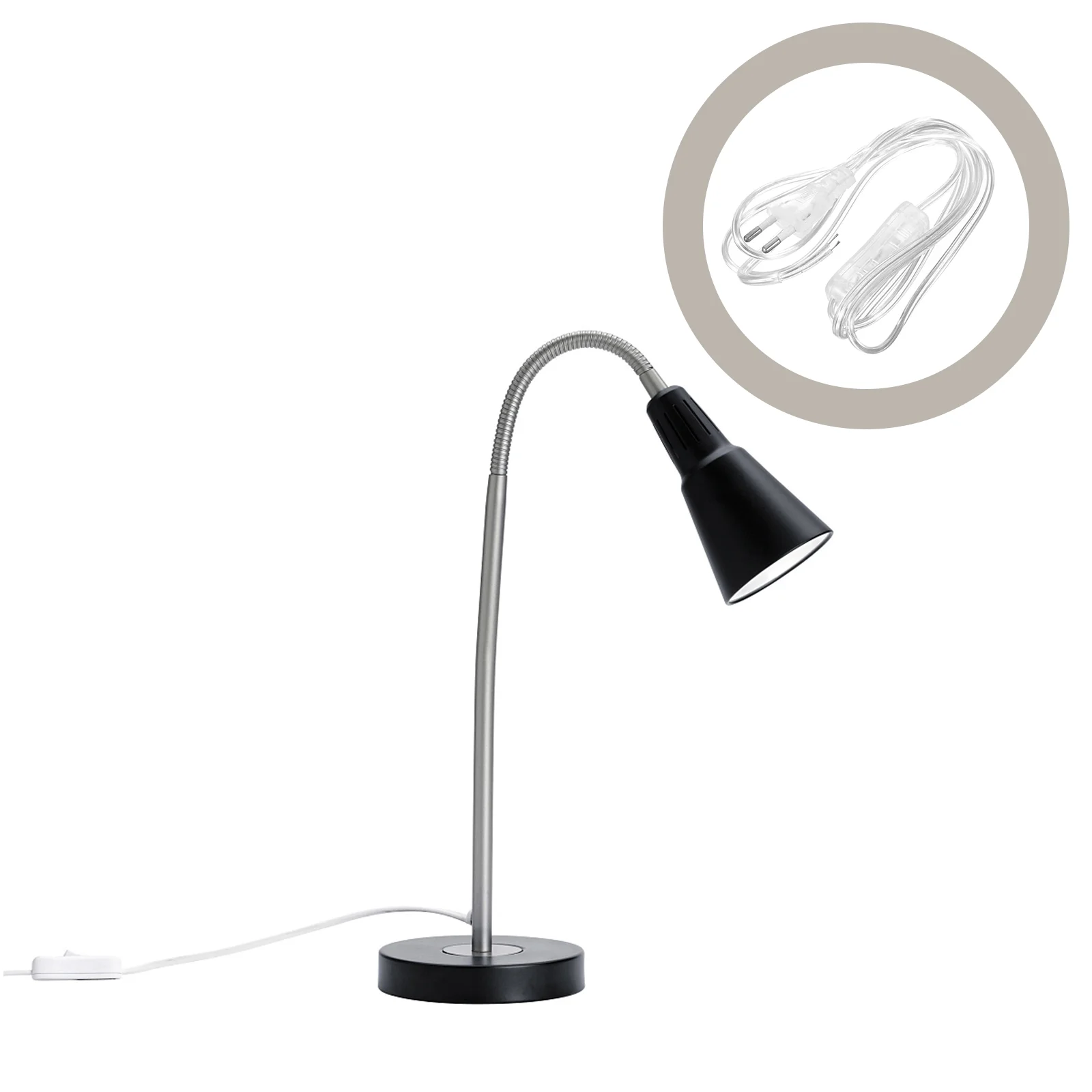 

Прозрачный шнур для лампы, сменный удлинитель, тонкие шнуры для помещений, прозрачный переключатель