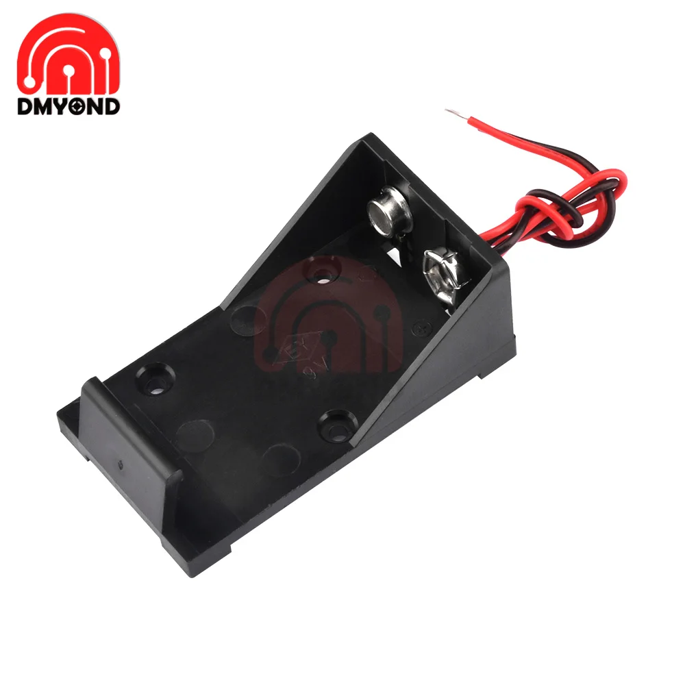 

DIY 9V держатель зажима для батареи 9V чехол для батареи с проводными выводами