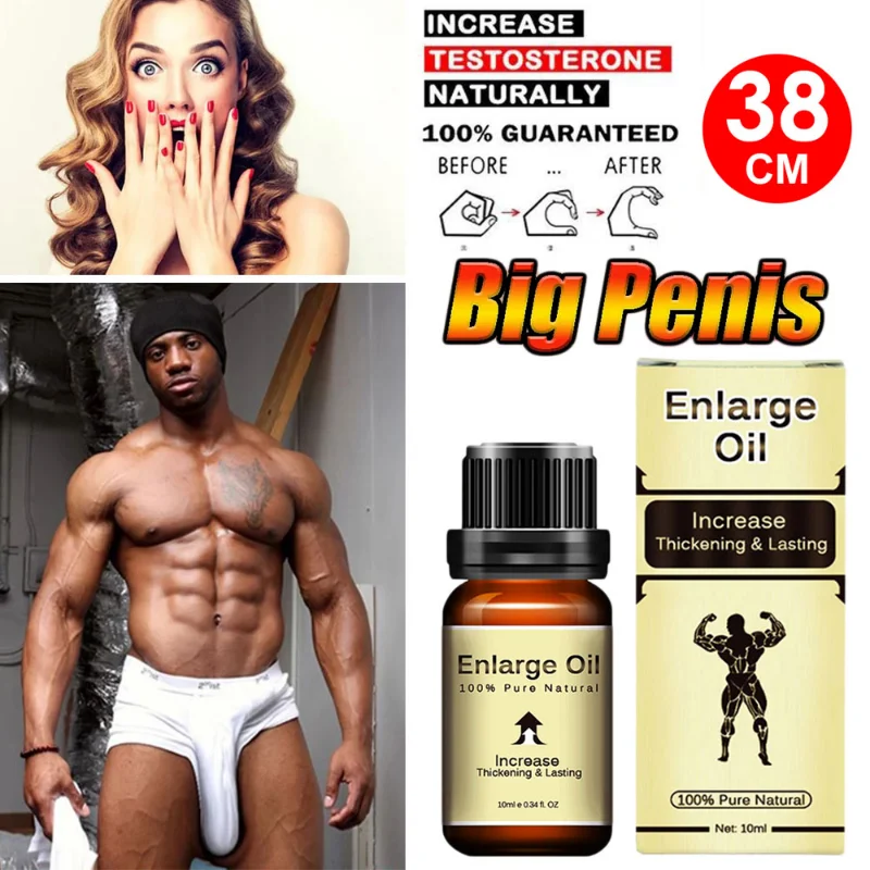 

Aceite para agrandar el pene para hombres, extensor de crecimiento permanente, engrosamiento, aumento de miembro grande, aceite