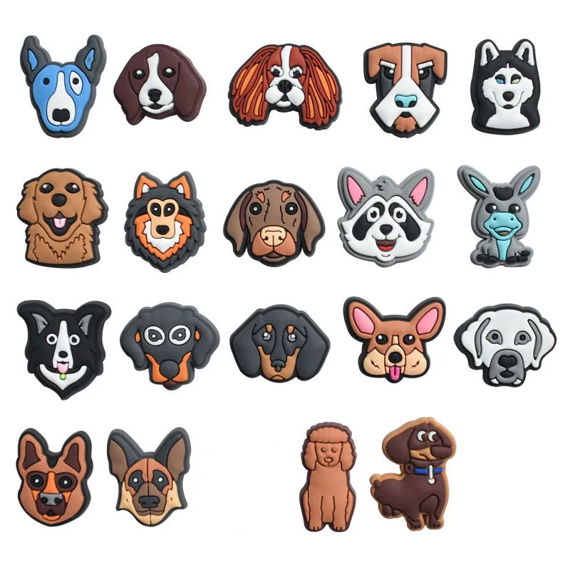 

1pcs Shoe Charms Fits for Crocs Kids Women Christmas Gifts Birthday Party PVC Dog Pins X-mas Decorations Buckle Shoe Accessories