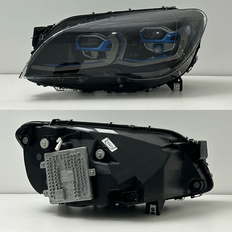 Фото Светодиодные фары LXBY для BMW F01 F02 2013-2015, желто-белые, с двойными ДХО, стоп-сигналом и указателями поворота, подключи и работай №3