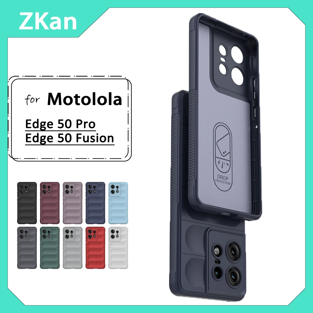 Противоударный чехол ZKan для Motolola Edge 50 Pro Fusion телефона защита фотокамеры Мягкая