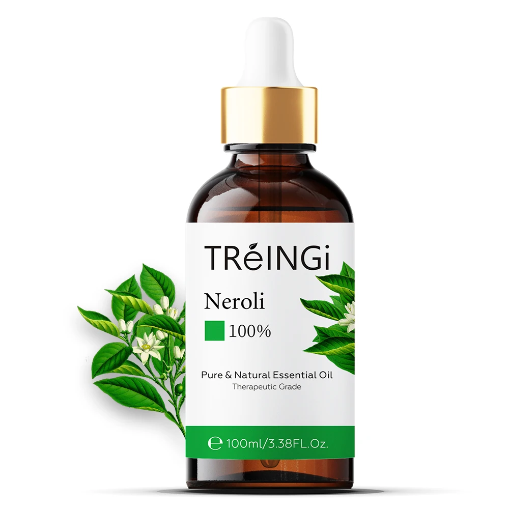 Pure Natural 100ml Neroli Essential Oil for Skin Care Help Sleeping Lavender Jasmine Ylang Ylang Geranium Rose Lemon Aroma Oil