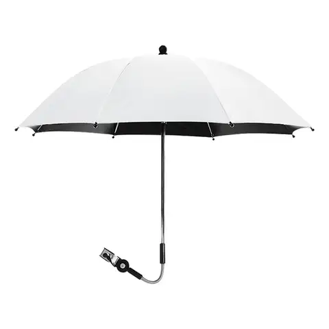 Регулируемый зонт для детской коляски, коляска, зонт от солнца, черный