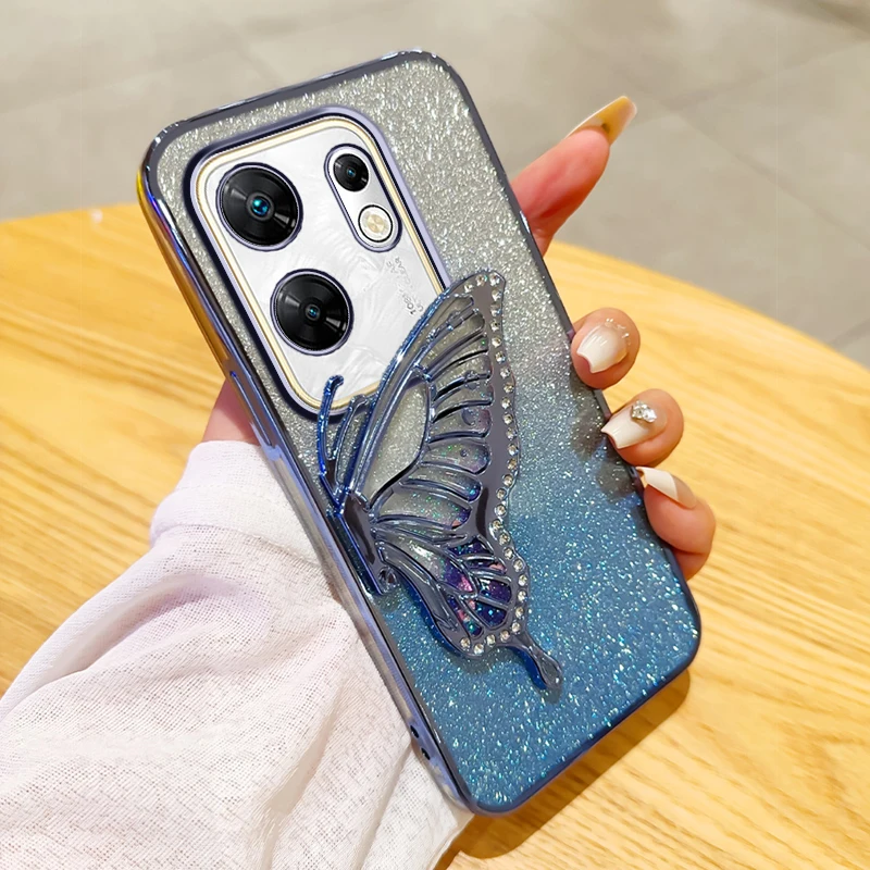 Чехол для телефона Infinix Zero 30 4G чехол градиентный блестящий бабочка зыбучий песок