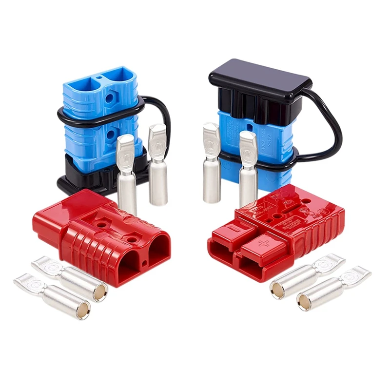 

4Pcs 2-4 AWG 175A Battery Power Connector 12-36V Cable Quick Connect Disconnect Kit for Car Bike ATV Winch Trailer
