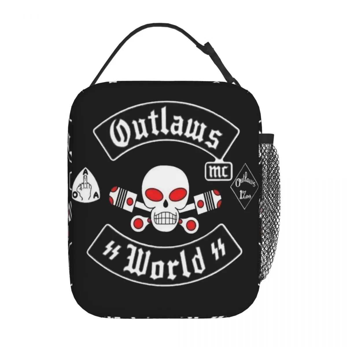 Фото Термосумка для обедов Outlaws Mc Support, изолированная, для детей, школьная, герметичная, для еды, контейнер для ланчей №4