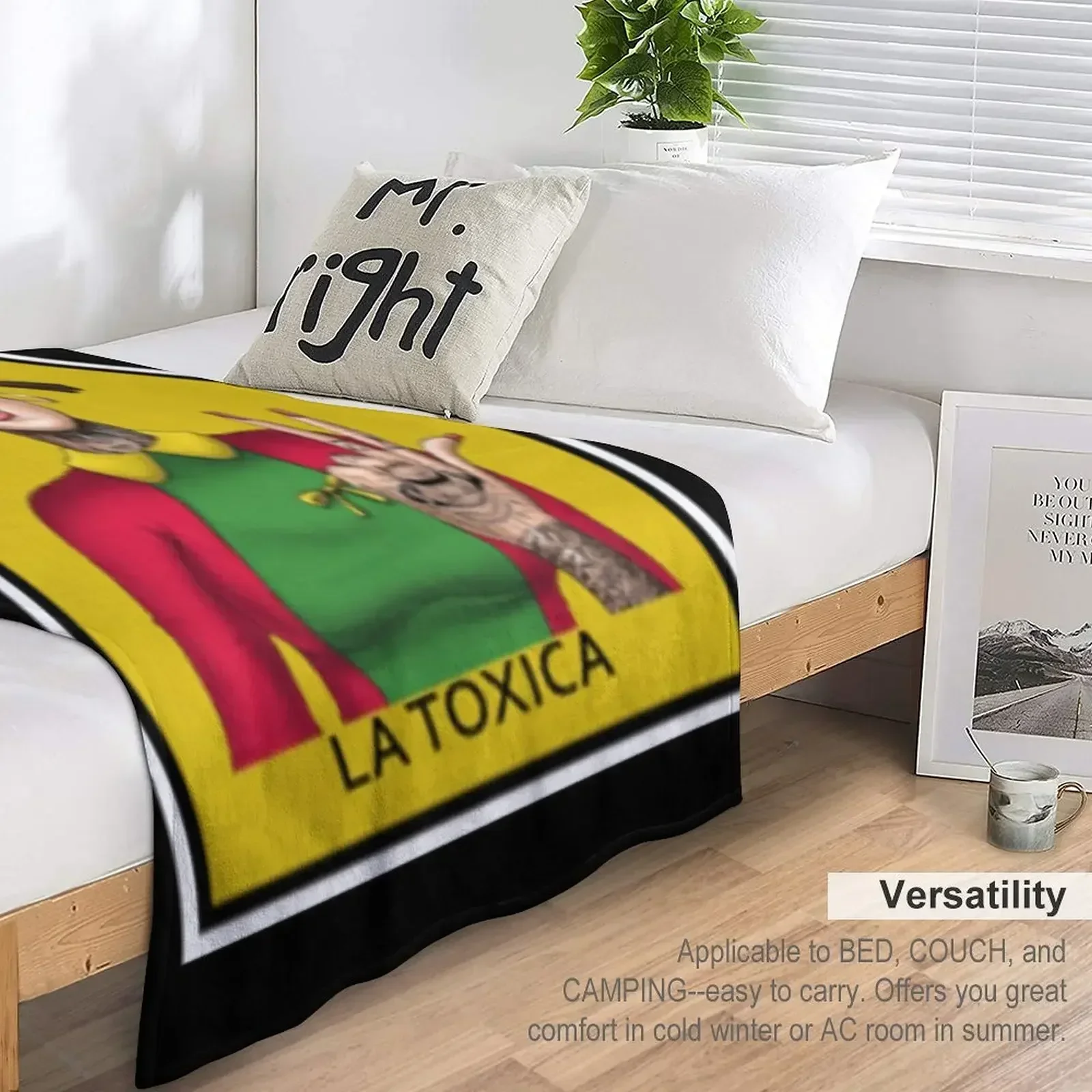 Loteria la toxica Chilindrina мексиканский бинго латиноамериканское одеяло большое роскошное