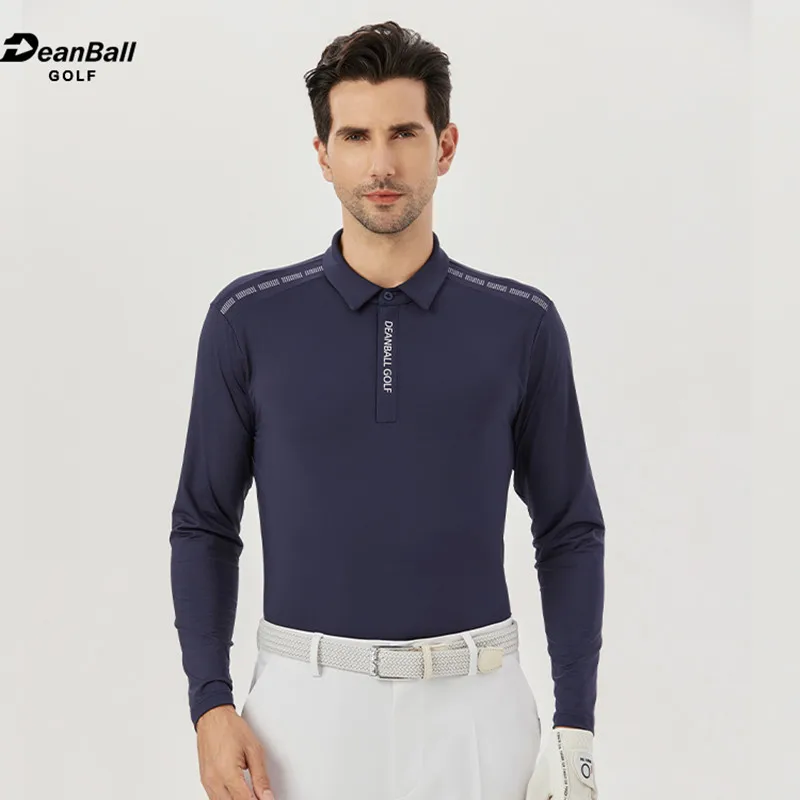 Новинка 2023 одежда для гольфа Мужская футболка с длинным рукавом рубашка-поло на