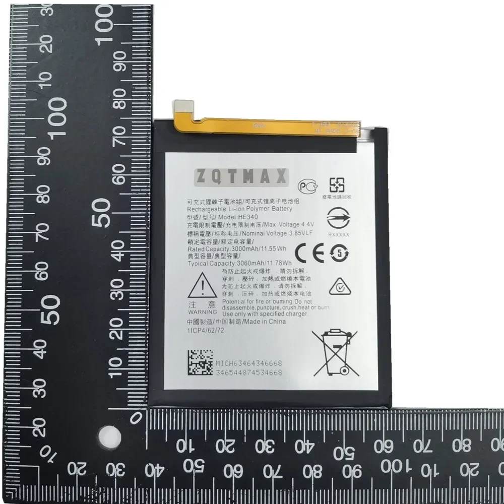 Аккумуляторная батарея HE342 3060 мАч HE340 для телефона Nokia 7 1/X6 2018/6 1 Plus TA-1041 TA-1100 TA-1095