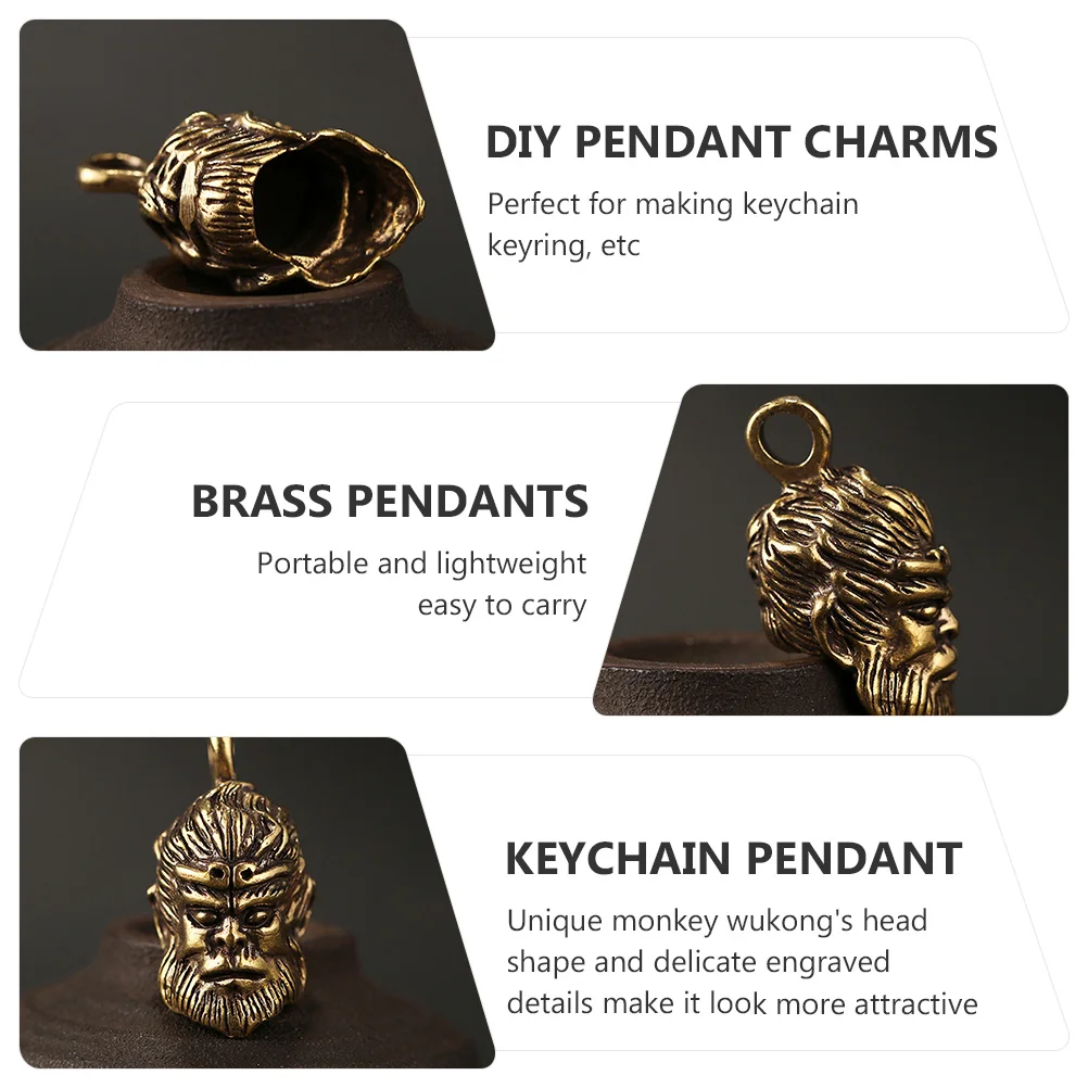 6 Pcs Accessories Vivid Key Ring Pendant Keychain Hanging Ornament Car Charms Bracelets Bulk Creative Bag Hangings Animal