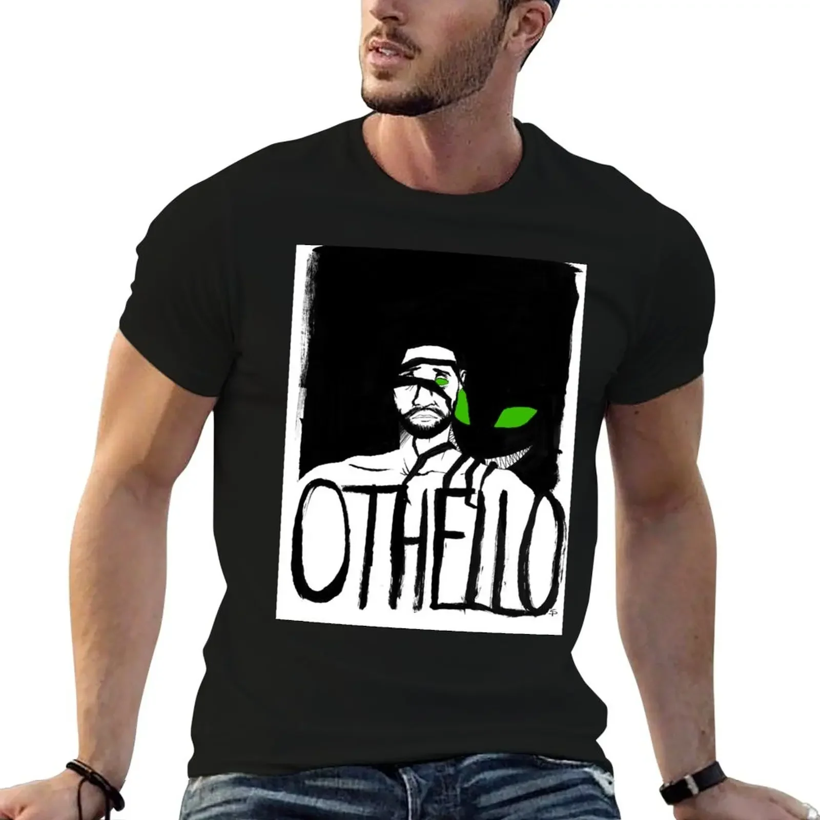 Футболка Othello топы футболка с рисунком винтажная мужская