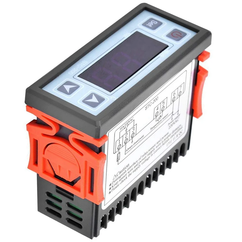 

2X STC-200 Digital Thermostat Temperature Controller Microcomputer Refrigeration Heating Controller AC220V