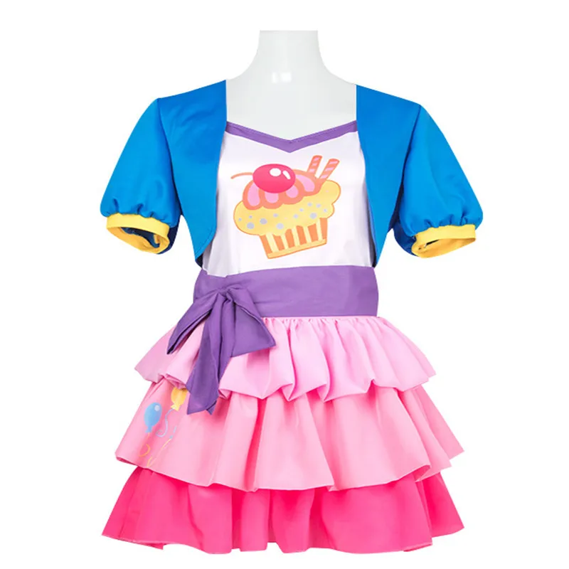 My Girls Women Little Pony Pinkie Pie Human Cosplay Costume Female Pink Costumes Custom Made Halloween Carnival Cute Dress  Gift images - 6