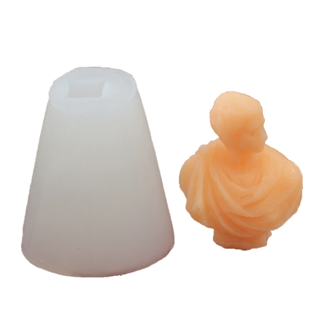 Силиконовая форма Artemis Diana бюст Бог Аполлон для свечи греческая скульптура