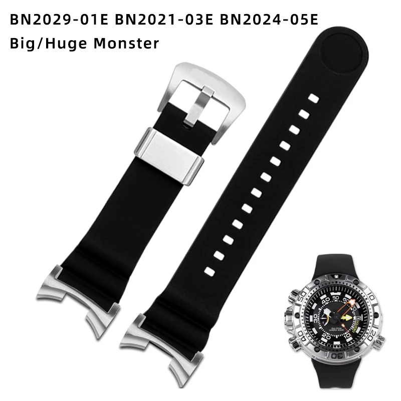 Металлический соединитель для часов Citizen BN2029-01E BN2021-03E большой/огромный силиконовый ремешок для часов из нержавеющей стали